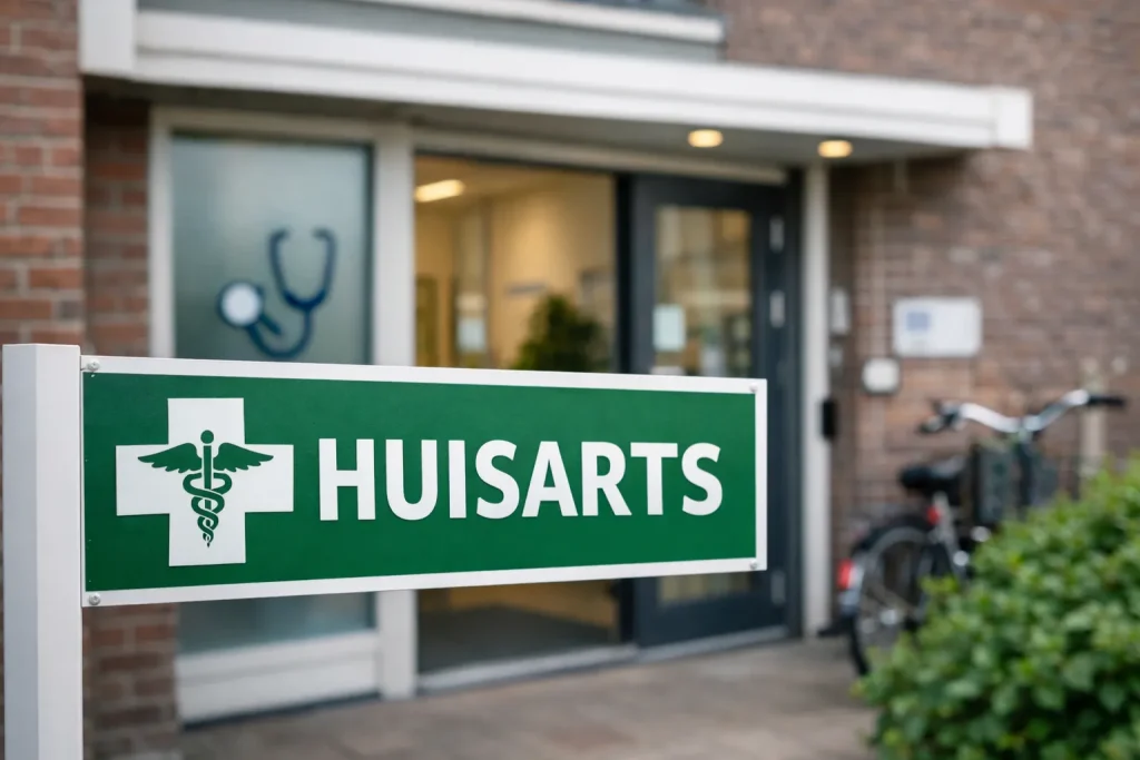 Ingang van een huisartspraktijk in Ridderkerk