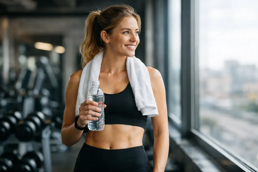 Sporter in moderne sportschool in Ridderkerk