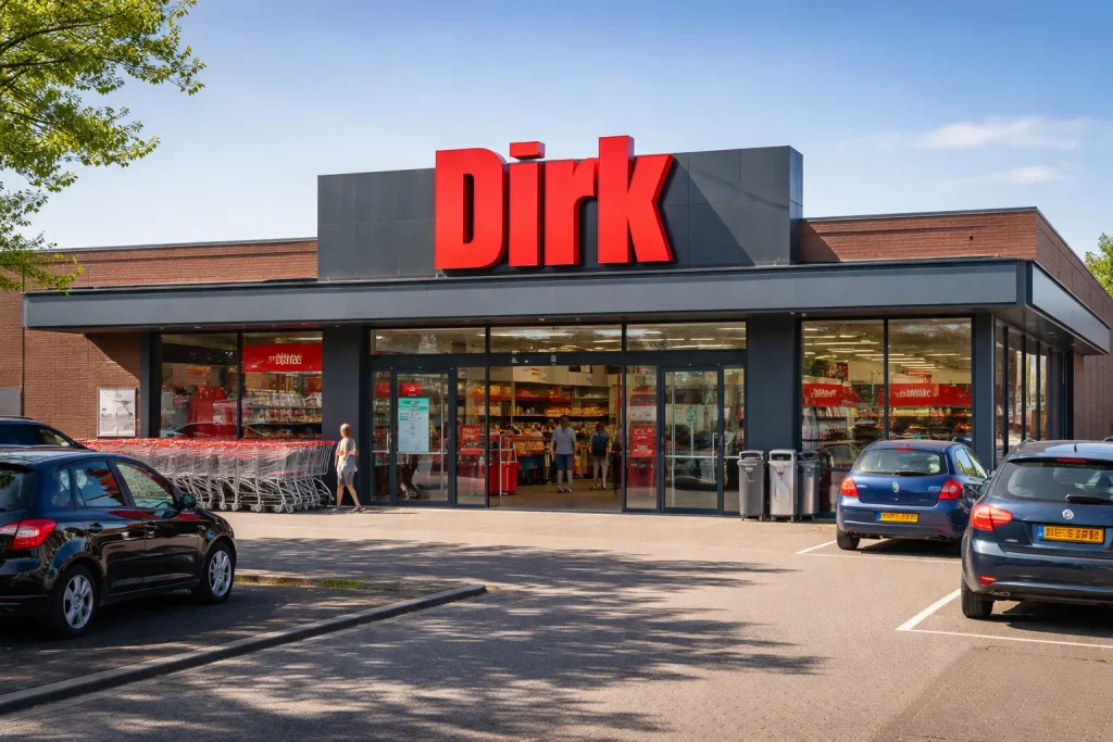 Dirk supermarkt ingang Ridderkerk